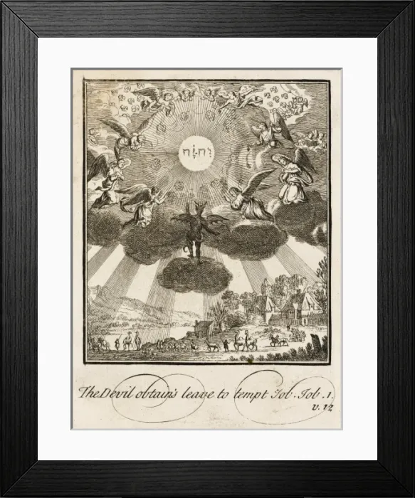 Framed Print : Satan and Job Framed Print : Satan and Job