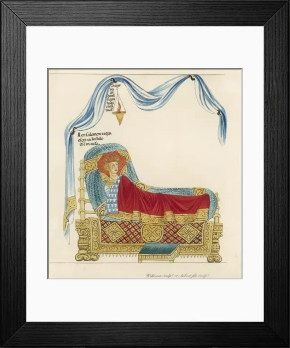 Framed Print : King in Bed Framed Print : King in Bed