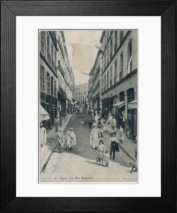Framed Print : Algiers, Rue Randon Framed Print : Algiers, Rue Randon