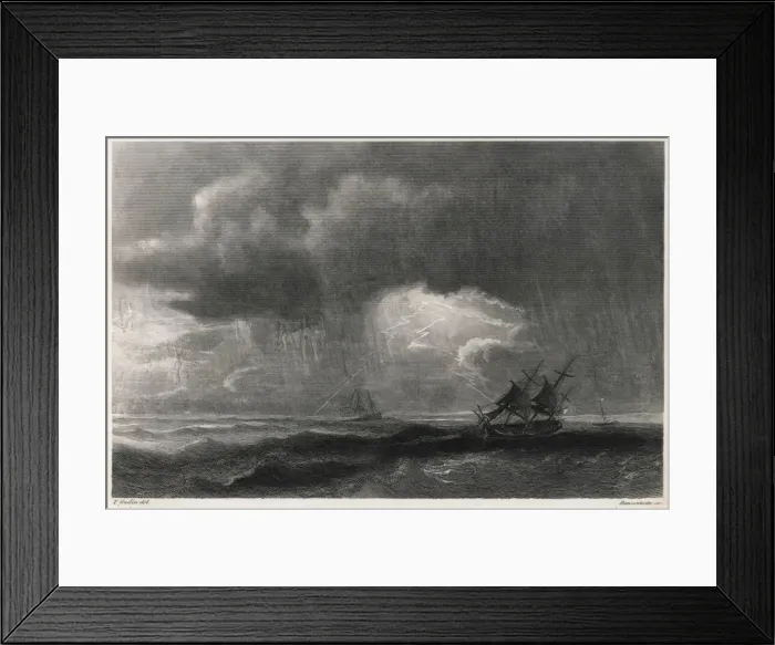 Framed Print : A Storm at Sea Framed Print : A Storm at Sea