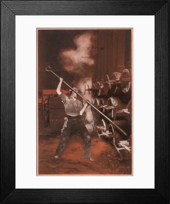 Framed Print : Stoking the Retorts Framed Print : Stoking the Retorts