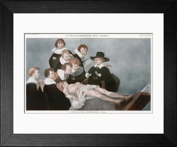 Framed Print : Anatomy Lesson / 1918 Framed Print : Anatomy Lesson / 1918