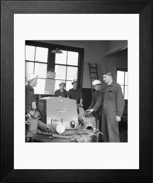 Framed Print : Trainee Miners / Safety Framed Print : Trainee Miners / Safety