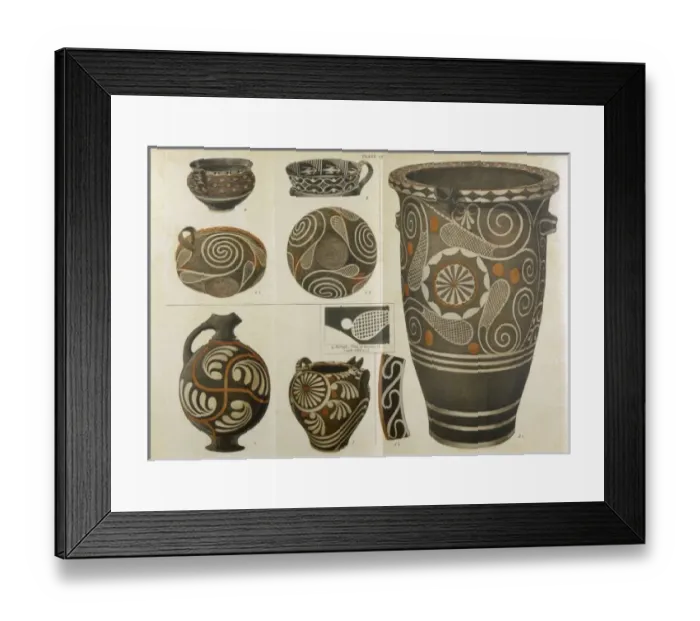 Framed Print : Polychrome Pottery Framed Print : Polychrome Pottery