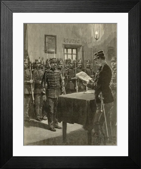Framed Print : Dreyfus Charged Dec 1894 Framed Print : Dreyfus Charged Dec 1894