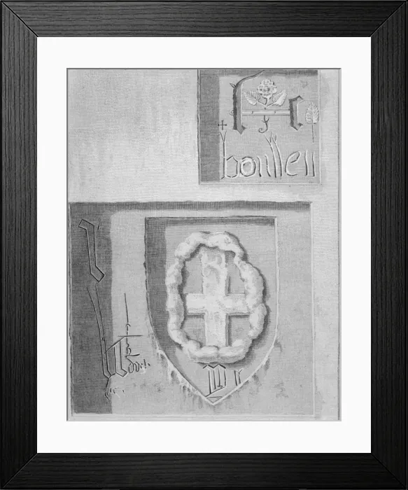 Framed Print : Anne Boleyn / Autograph Framed Print : Anne Boleyn / Autograph
