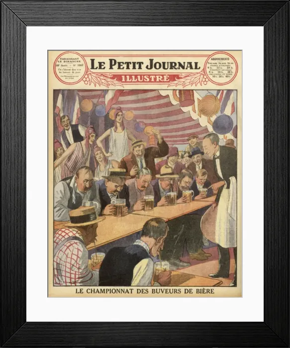 Framed Print : Beer-Drinking Contest Framed Print : Beer-Drinking Contest