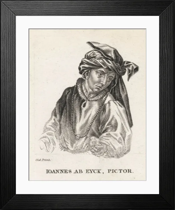 Framed Print : Jan Van Eyck / Old Print Framed Print : Jan Van Eyck / Old Print