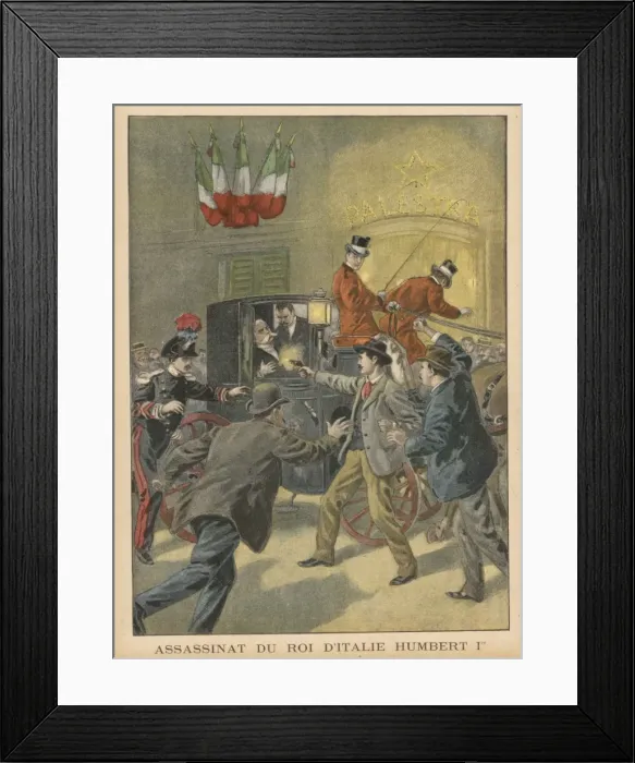 Framed Print : Umberto I Assassinated Framed Print : Umberto I Assassinated