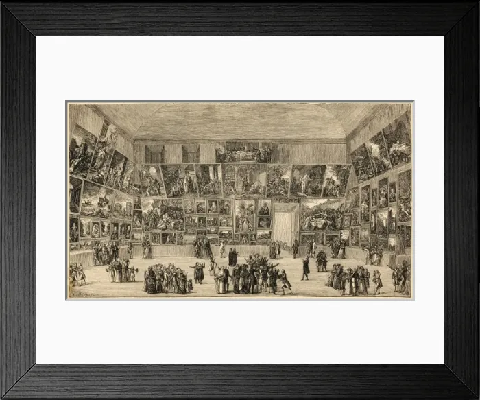 Framed Print : Louvre Interior 1795 Framed Print : Louvre Interior 1795