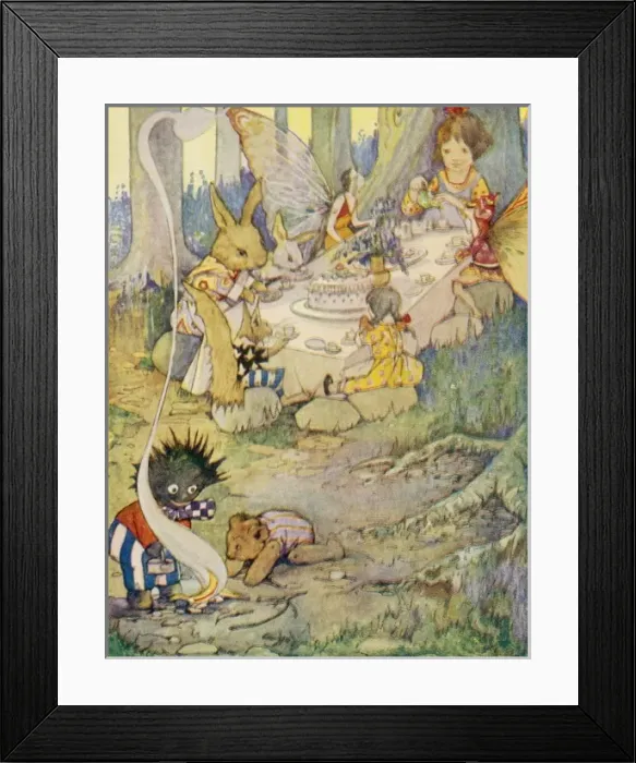 Framed Print : The Fairies Come to Tea Framed Print : The Fairies Come to Tea