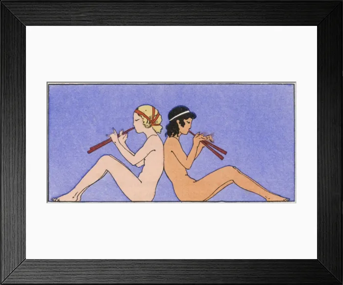 Framed Print : Naked pipers Framed Print : Naked pipers