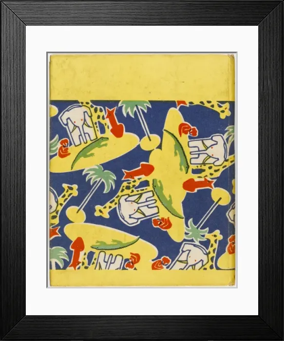 Framed Print : Little Folks at the Zoo back cover Framed Print : Little Folks at the Zoo back cover