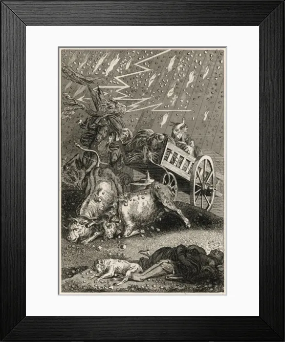 Framed Print : Fire and Hail Framed Print : Fire and Hail