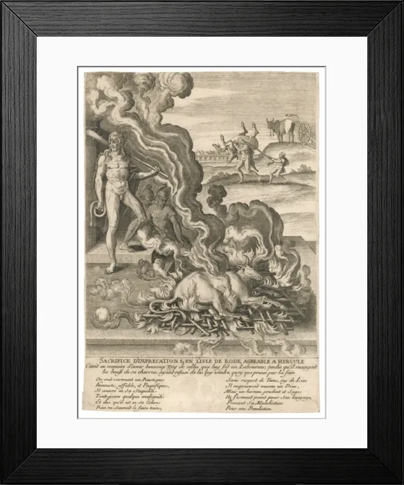 Framed Print : Sacrifice to Herakles Framed Print : Sacrifice to Herakles
