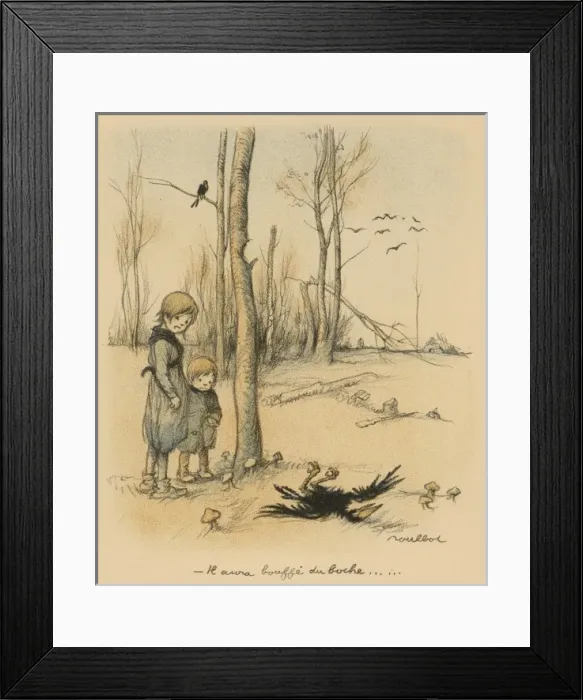 Framed Print : Anti-German (Poulbot) Framed Print : Anti-German (Poulbot)