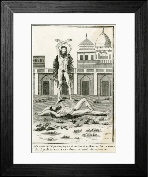 Framed Print : Two Indian Fakirs, 1730 Framed Print : Two Indian Fakirs, 1730