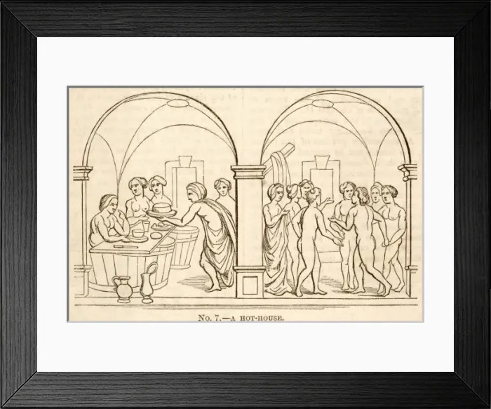 Framed Print : Medieval Hot-House Framed Print : Medieval Hot-House