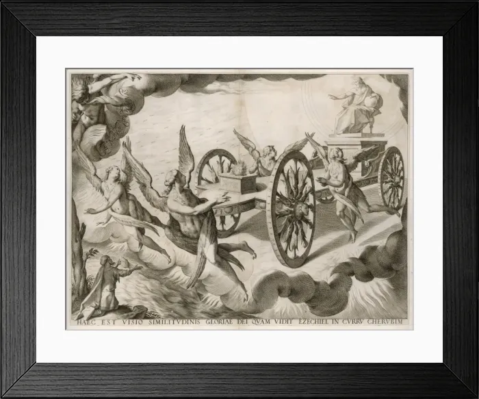 Framed Print : Ezekiels Vision (Anon) Framed Print : Ezekiels Vision (Anon)