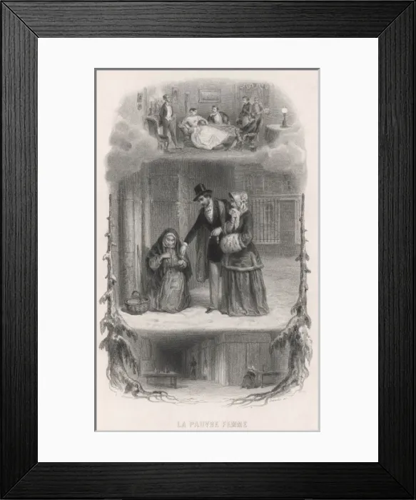 Framed Print : Money to Old Woman Framed Print : Money to Old Woman