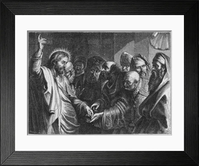 Framed Print : Jesus and Money Framed Print : Jesus and Money
