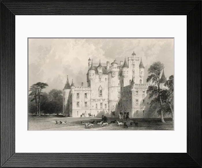 Framed Print : Glamis Castle / Allom Framed Print : Glamis Castle / Allom