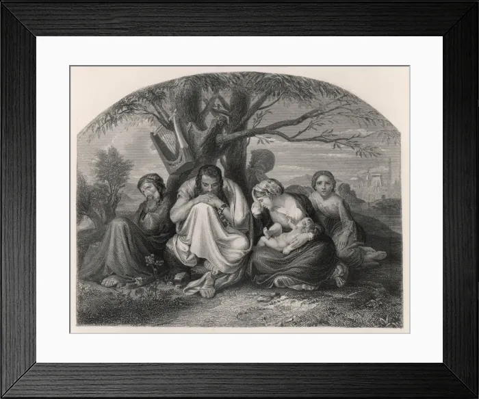 Framed Print : Jews in Babylon Framed Print : Jews in Babylon
