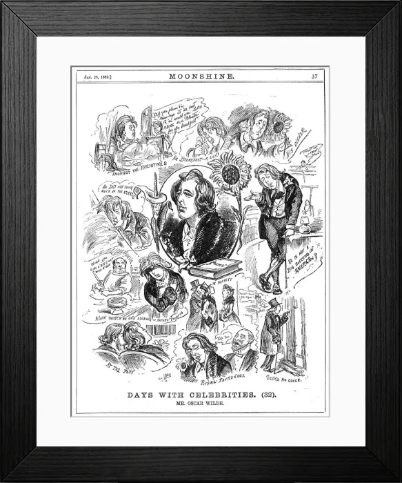 Framed Print : Oscar Wilde Moonshine Framed Print : Oscar Wilde Moonshine