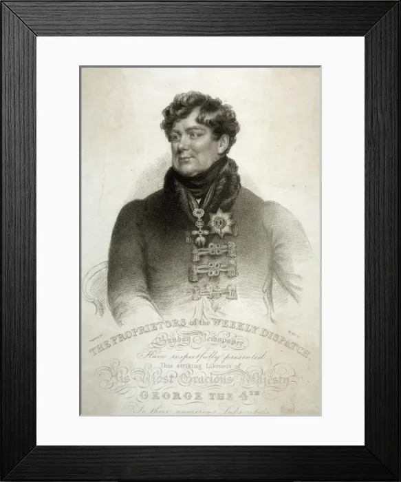 Framed Print : King George Iv / Wageman Framed Print : King George Iv / Wageman