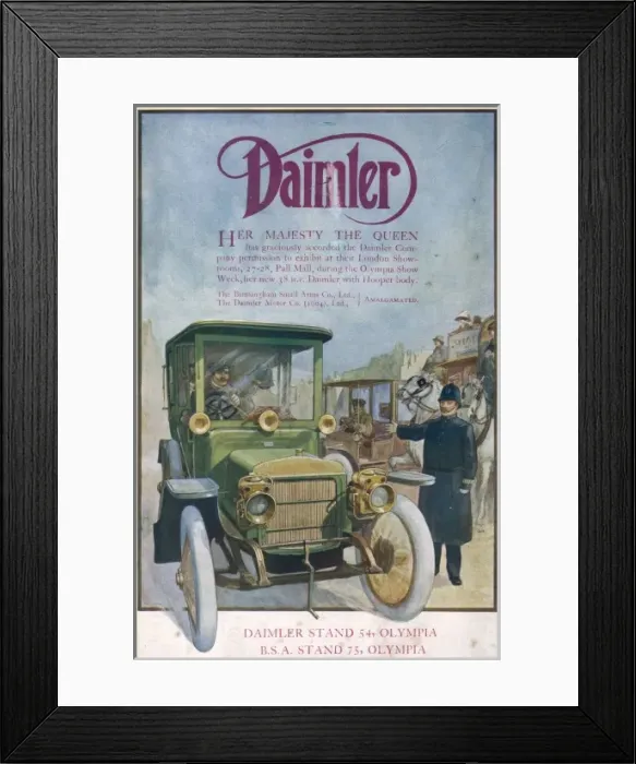 Framed Print : DAIMLER 1912 Framed Print : DAIMLER 1912