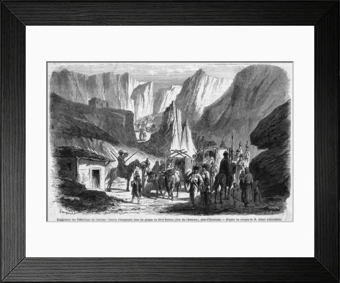 Framed Print : Chechnyan Emigration Framed Print : Chechnyan Emigration