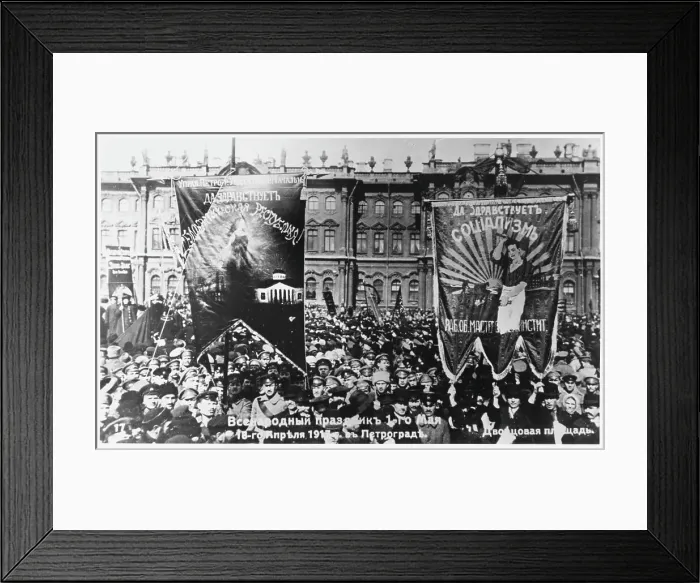Framed Print : May Day Demo Banners Framed Print : May Day Demo Banners