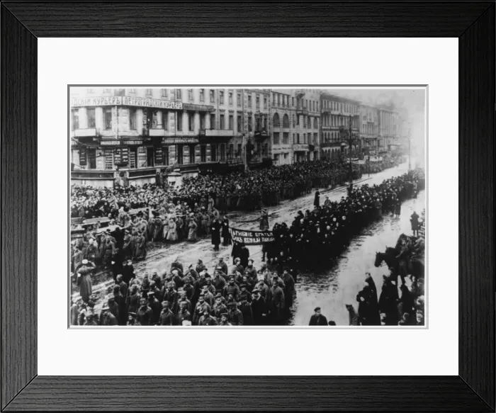 Framed Print : Procession in Petrograd Framed Print : Procession in Petrograd