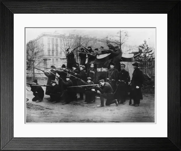 Framed Print : Red Guards Seize Tank Framed Print : Red Guards Seize Tank