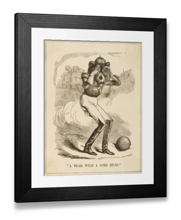 Framed Print : Bear with Sore Head Framed Print : Bear with Sore Head