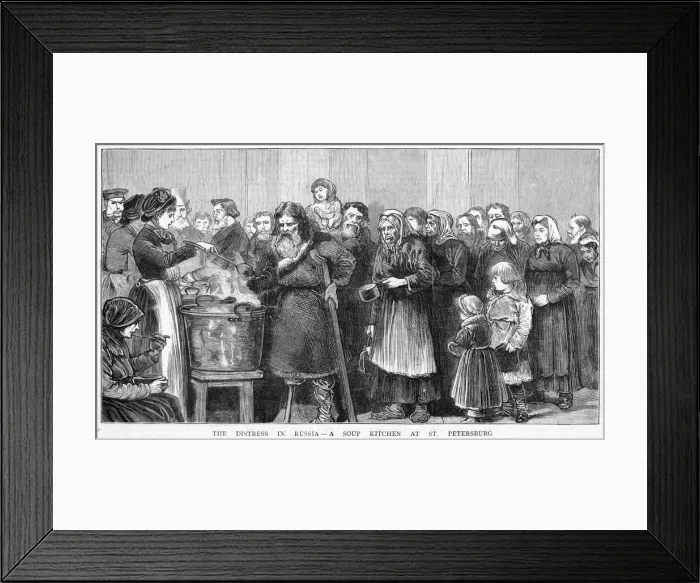 Framed Print : Famine St Petersburg Framed Print : Famine St Petersburg