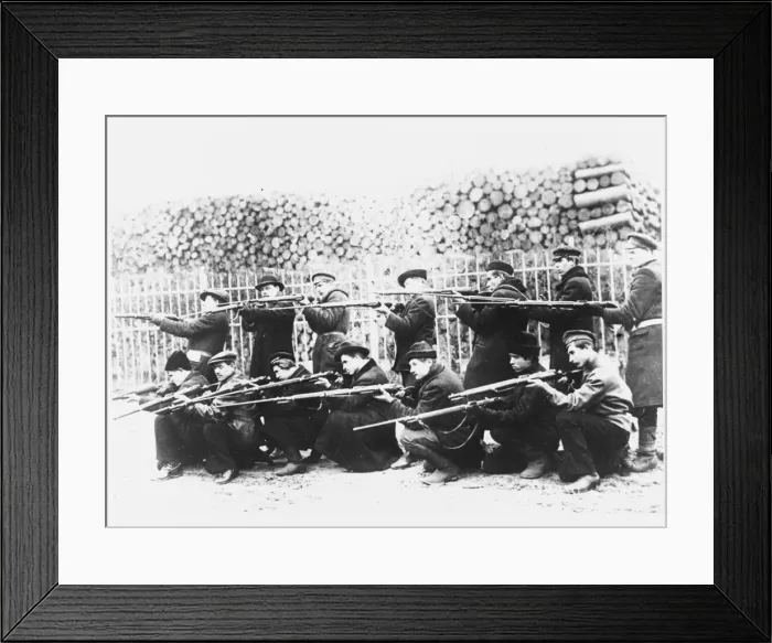 Framed Print : Red Guard Learn Guns Framed Print : Red Guard Learn Guns