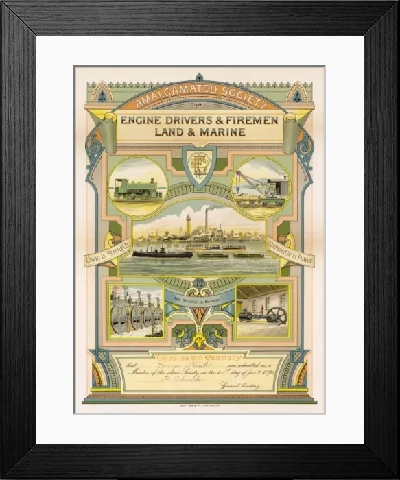 Framed Print : Engine Drivers Society Framed Print : Engine Drivers Society