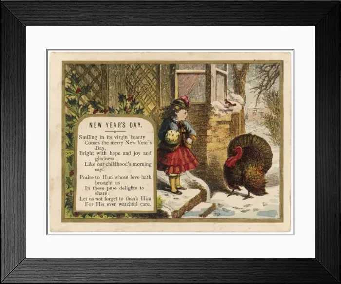 Framed Print : Turkey and Girl C1860 Framed Print : Turkey and Girl C1860