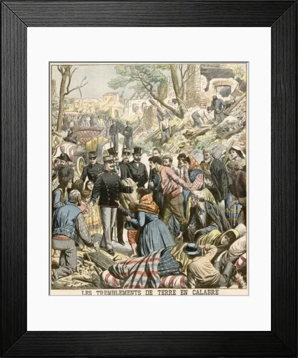 Framed Print : Earthquake Calabria Framed Print : Earthquake Calabria