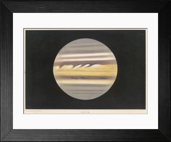 Framed Print : Jupiter Observed 1869 Framed Print : Jupiter Observed 1869