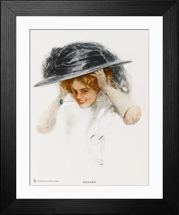 Framed Print : Hat & Hat-Pins / H. Fisher Framed Print : Hat & Hat-Pins / H. Fisher