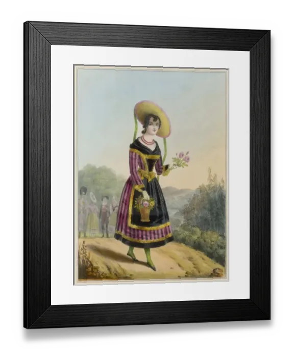 Framed Print : Girl of Upper Austria