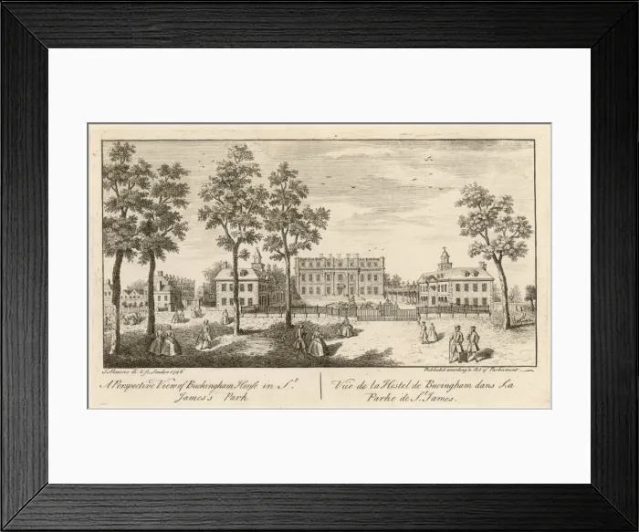 Framed Print : Buckingham House 1746 Framed Print : Buckingham House 1746
