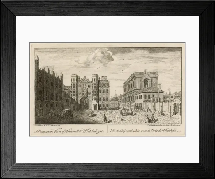 Framed Print : Whitehall in 1746 Framed Print : Whitehall in 1746