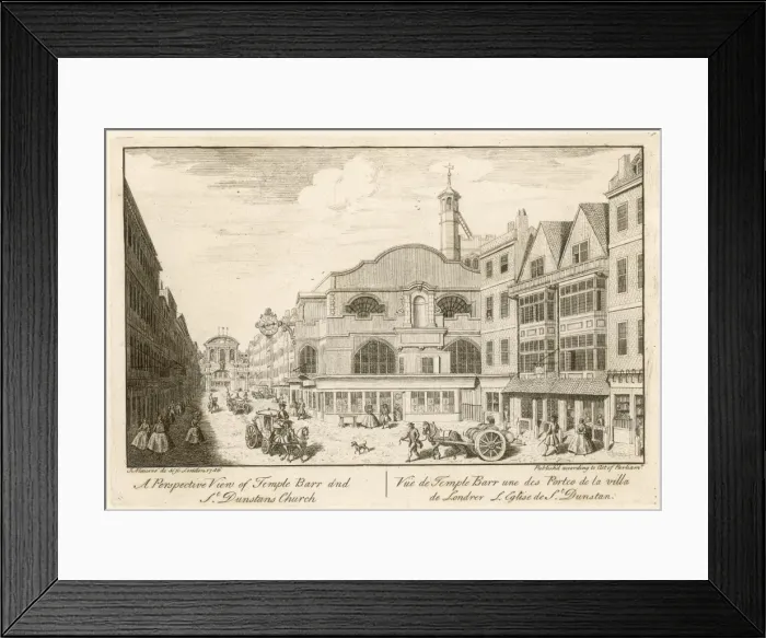 Framed Print : Fleet Street 1746 Framed Print : Fleet Street 1746