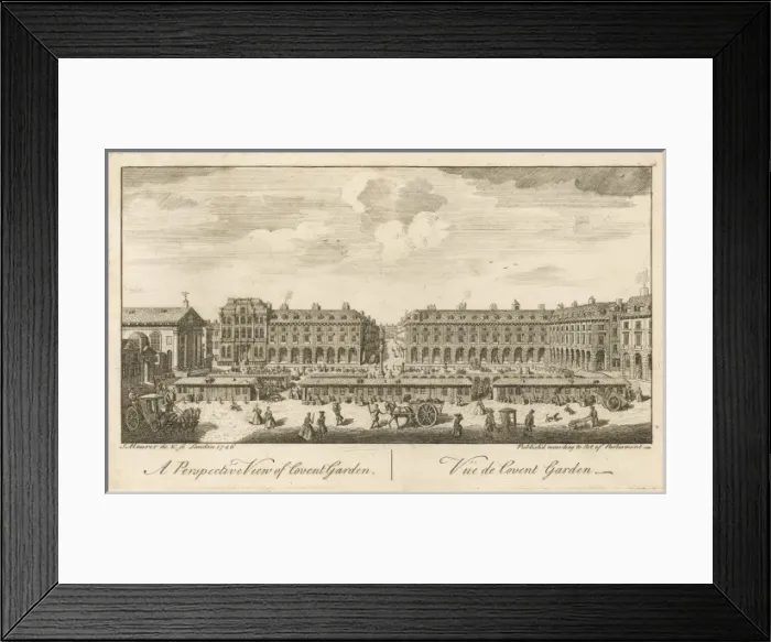 Framed Print : Covent Garden 1746 Framed Print : Covent Garden 1746