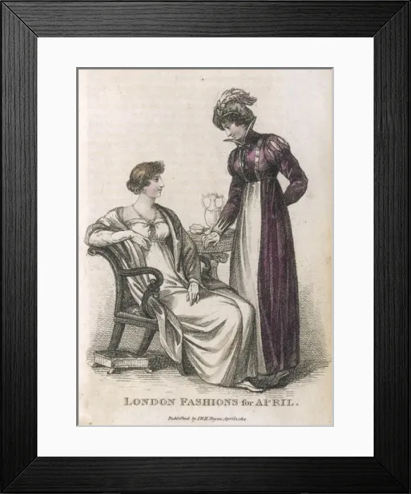 Framed Print : MORN. & EVEN. DRESS 1814 Framed Print : MORN. & EVEN. DRESS 1814