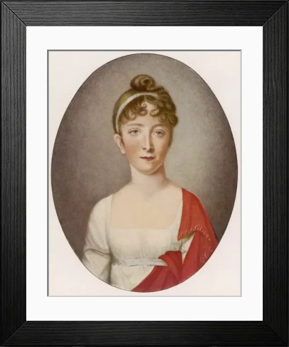 Framed Print : Costume Miniature C. 1805 Framed Print : Costume Miniature C. 1805