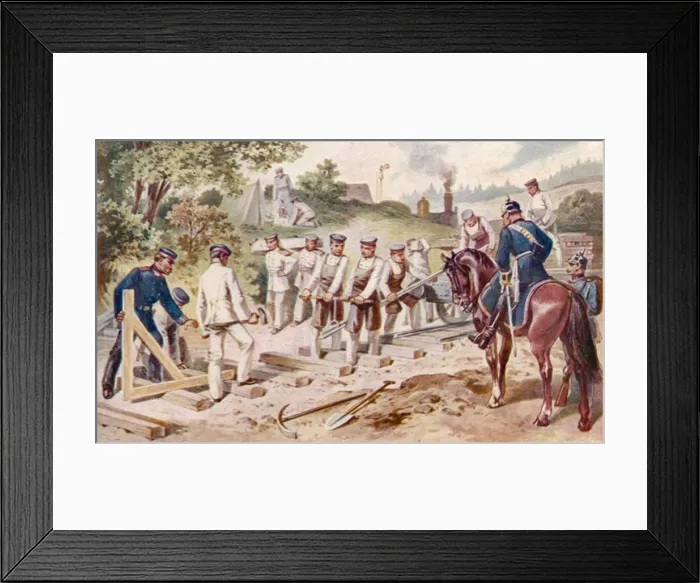 Framed Print : German Military Railway